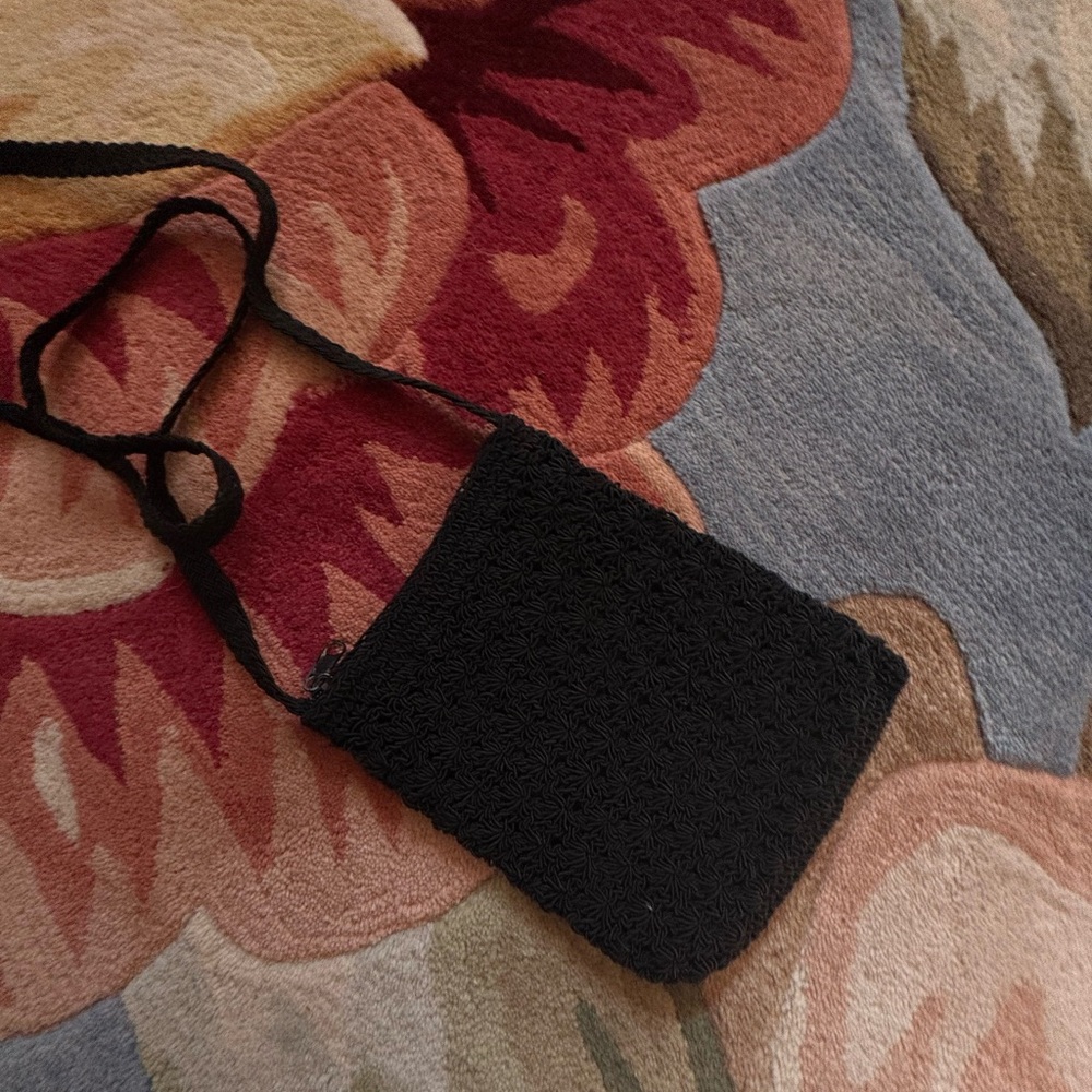 Black Crossbody Bag with Minimalist Design